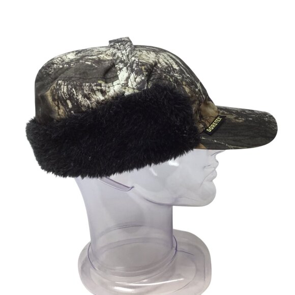 Vtg Men's Hunting Cap Hat Insulated Cabela's Trapper Ear Flaps Gore-Tex Camo - Picture 5 of 11